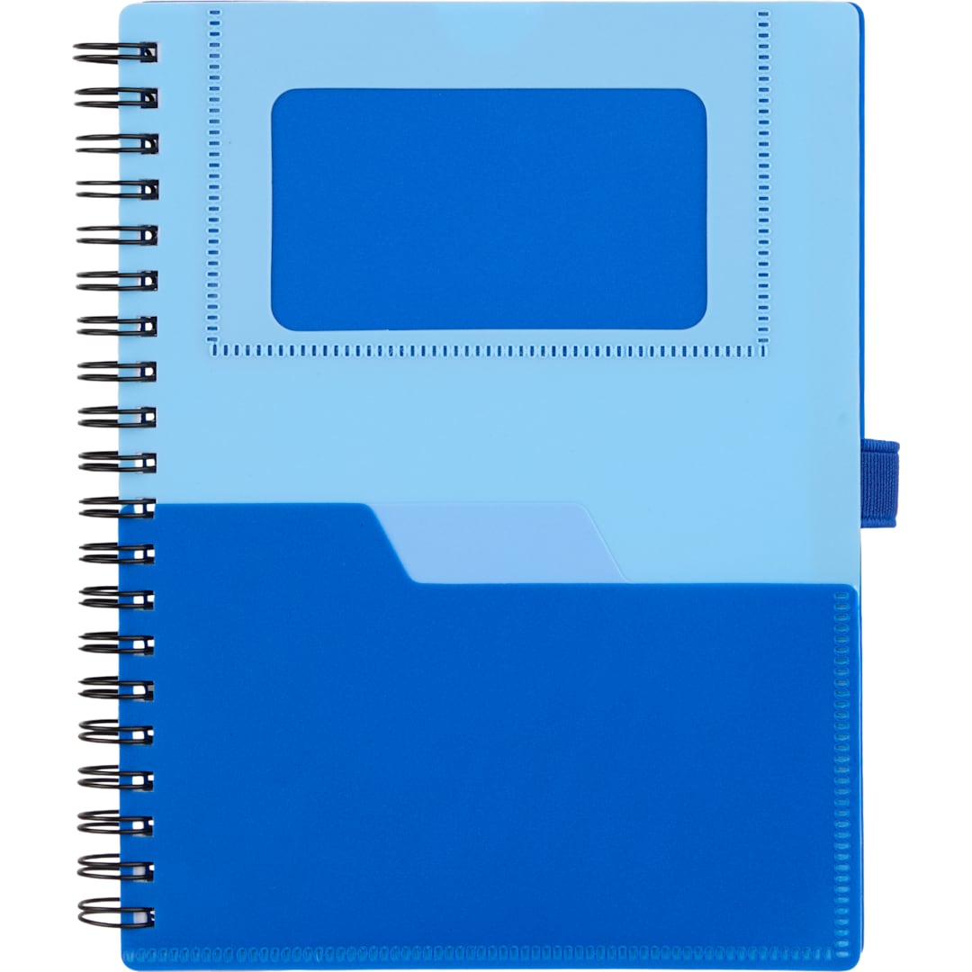5” x 7” FSC® Recycled Stash Spiral Notebook - SM-5339 Blue