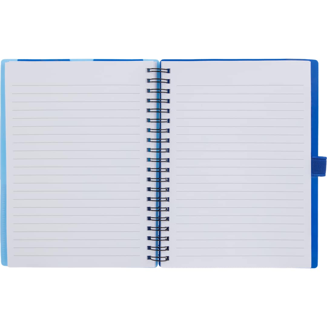 5” x 7” FSC® Recycled Stash Spiral Notebook - SM-5339 Blue
