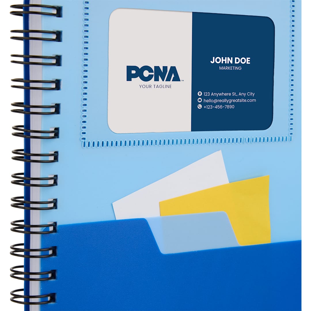 5” x 7” FSC® Recycled Stash Spiral Notebook - SM-5339 Blue