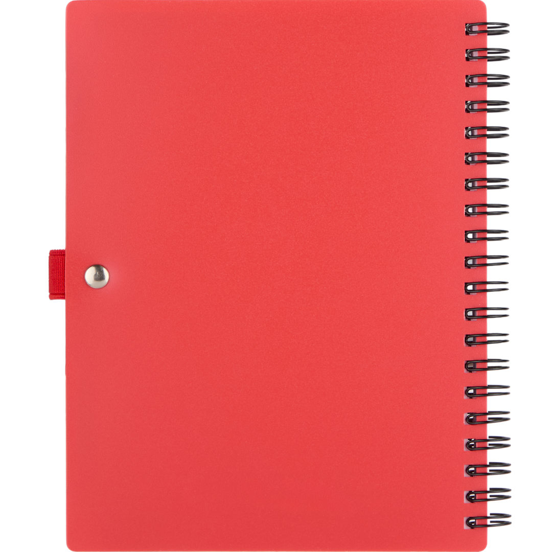 5” x 7” FSC® Recycled Stash Spiral Notebook - SM-5339 Red