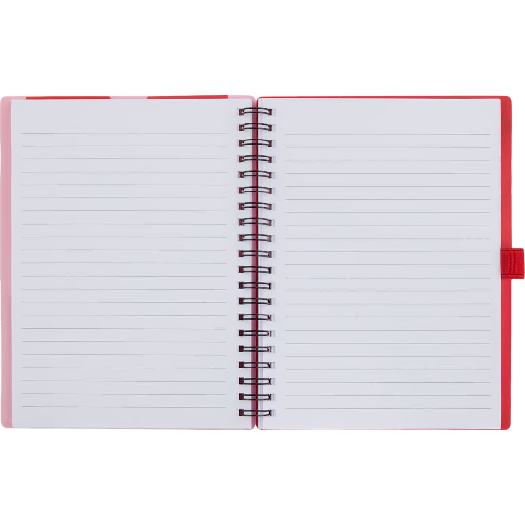 5” x 7” FSC® Recycled Stash Spiral Notebook - SM-5339 Red