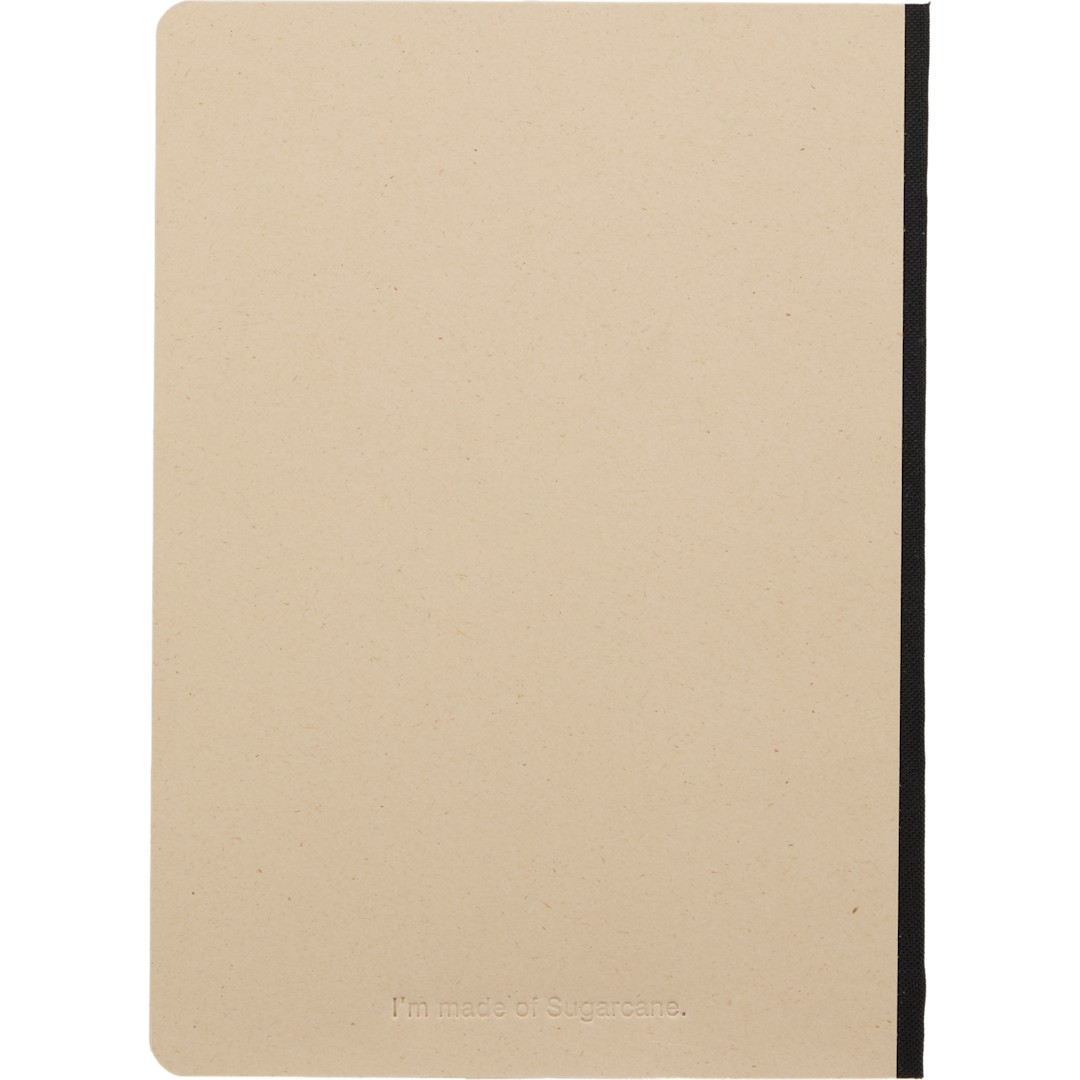 5" x 7" Sugarcane Paper Meeting Notebook - SM-5344 Black