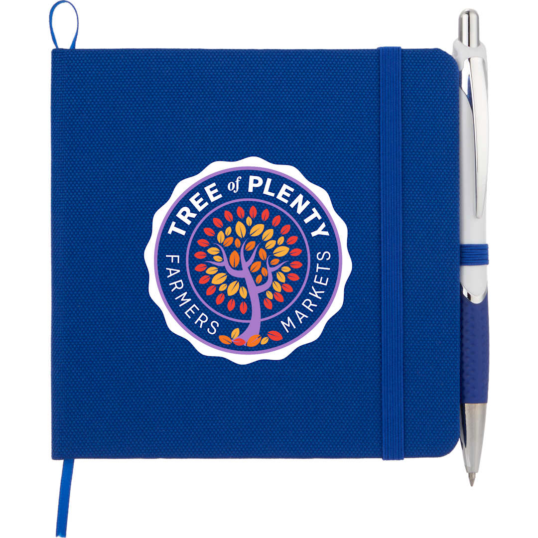 Bullet 4.7" x 4.7" Remark Recycled Square Notebook - SM-5345 Blue