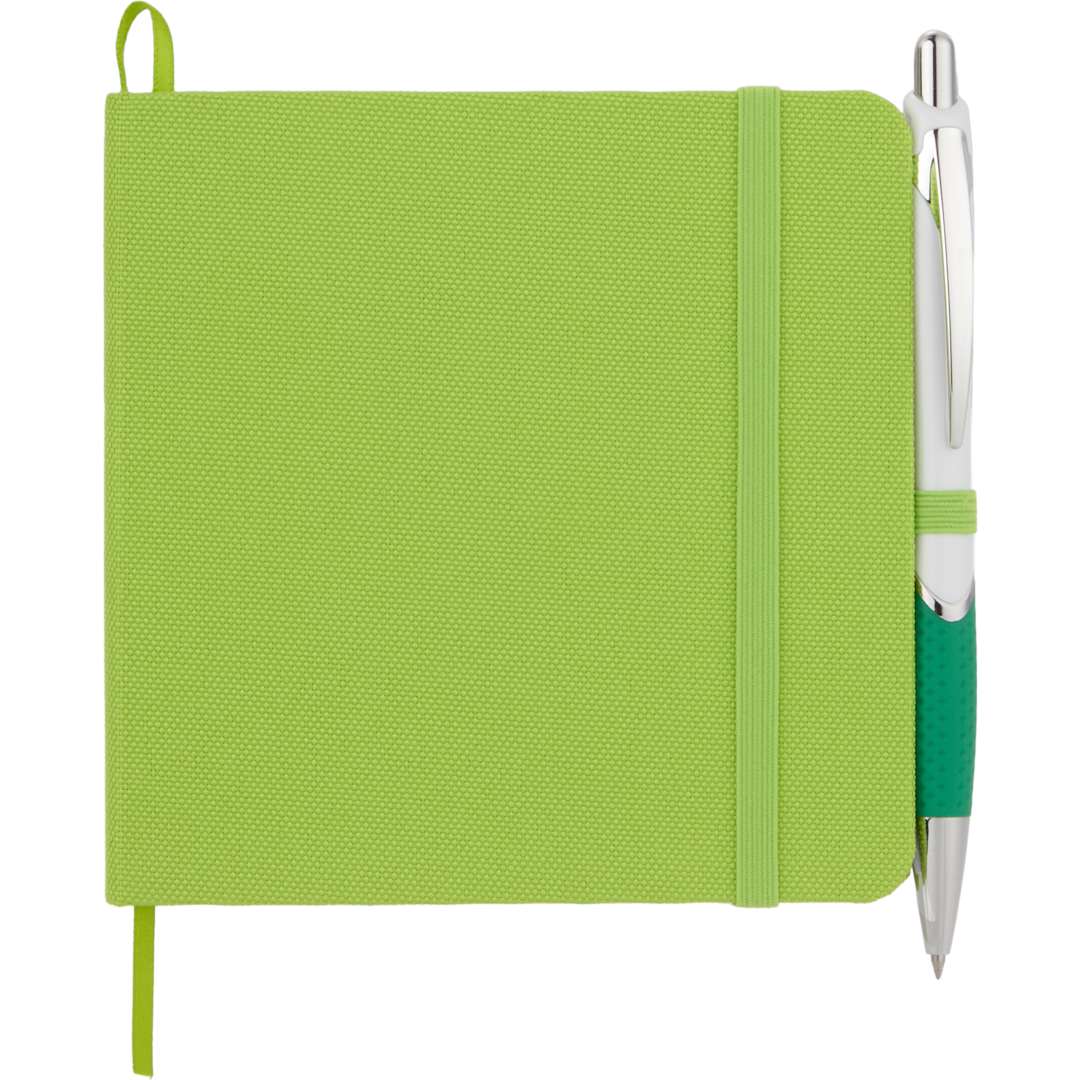 Bullet 4.7" x 4.7" Remark Recycled Square Notebook - SM-5345 Green