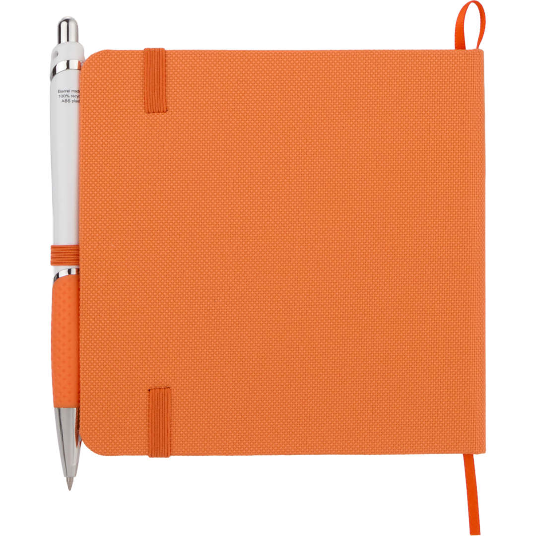 Bullet 4.7" x 4.7" Remark Recycled Square Notebook - SM-5345 Orange