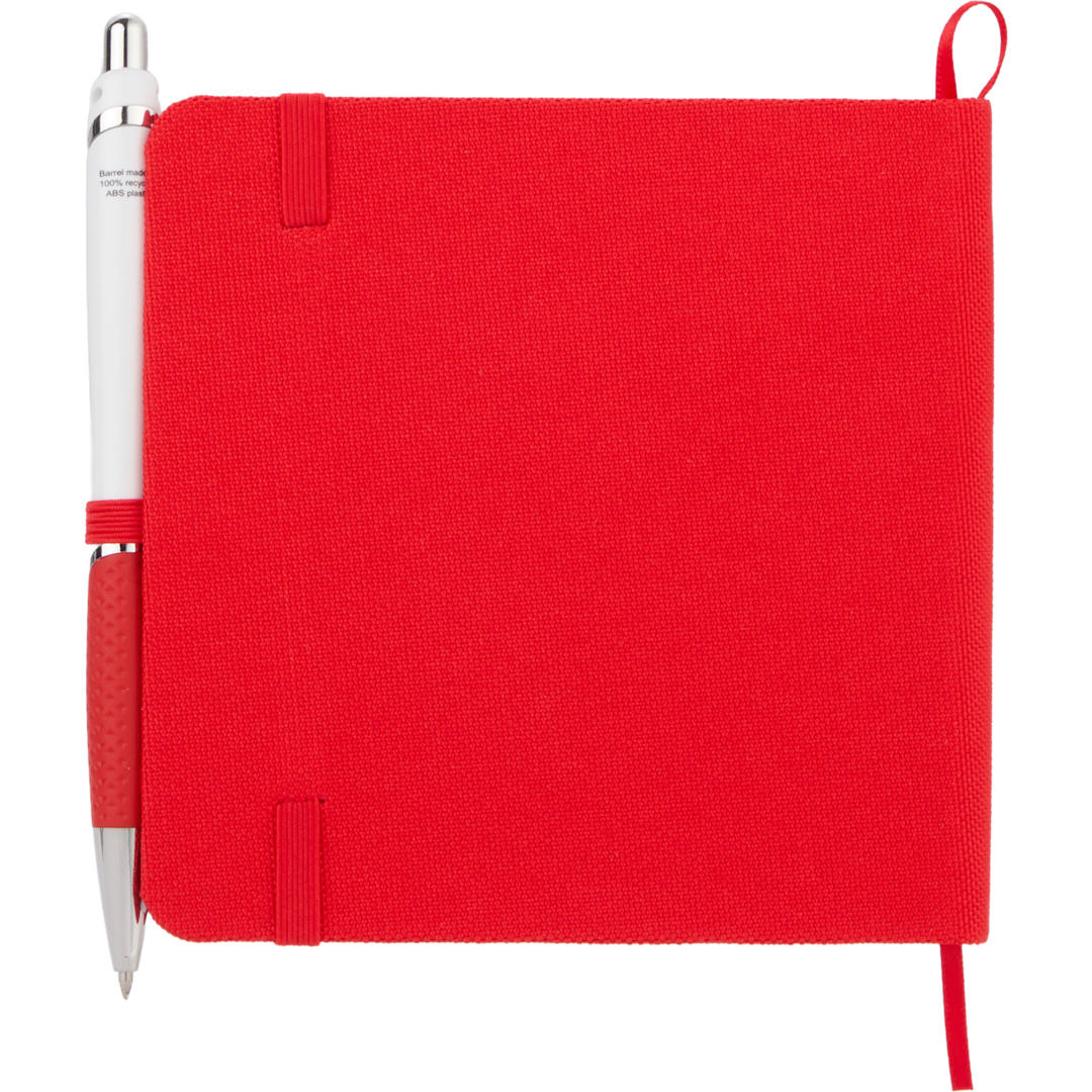 Bullet 4.7" x 4.7" Remark Recycled Square Notebook - SM-5345 Red