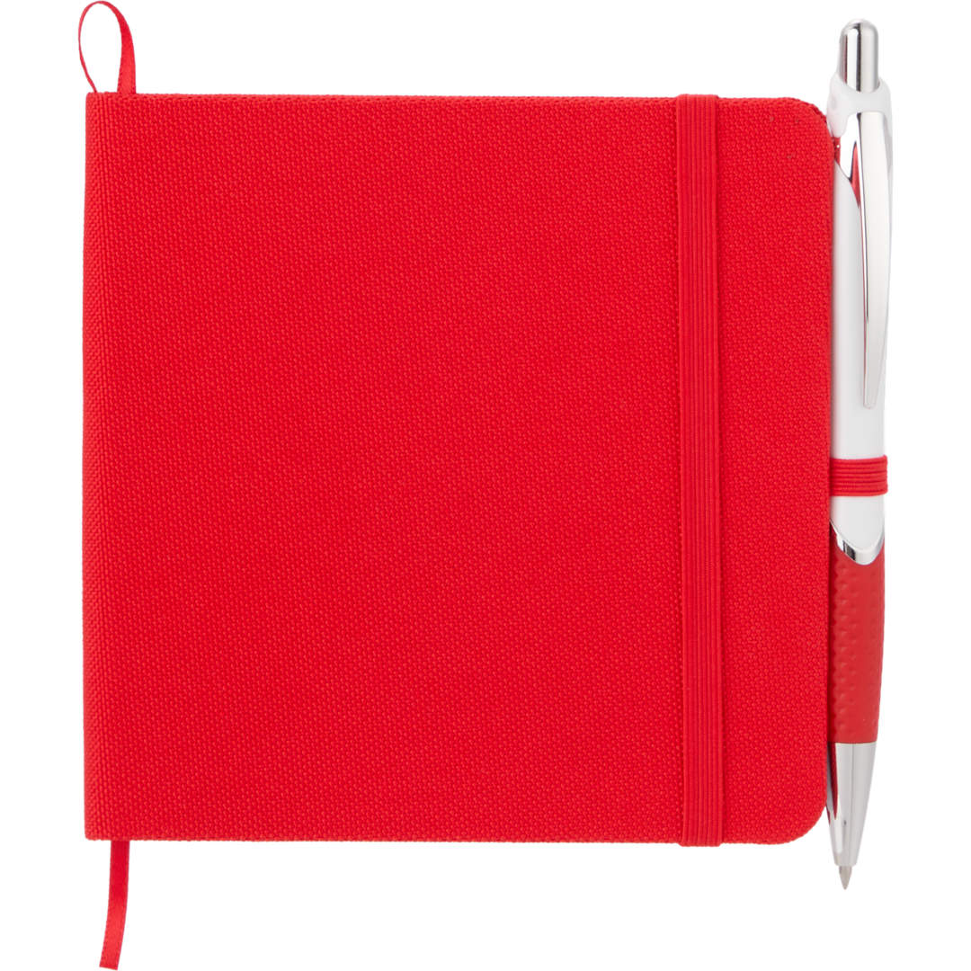 Bullet 4.7" x 4.7" Remark Recycled Square Notebook - SM-5345 Red
