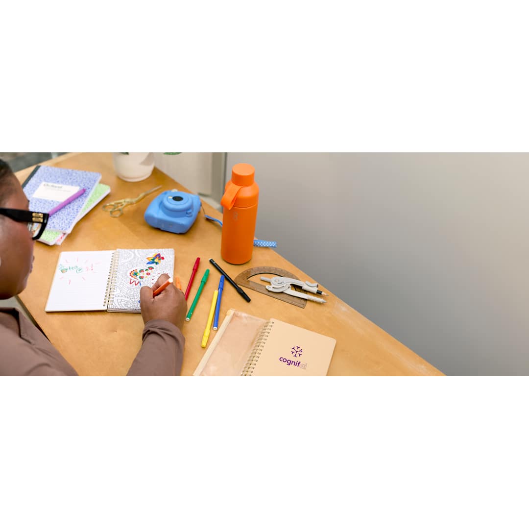 5" x 7" FSC® Mix Doodle Notebook with Markers? - SM-5346 Natural