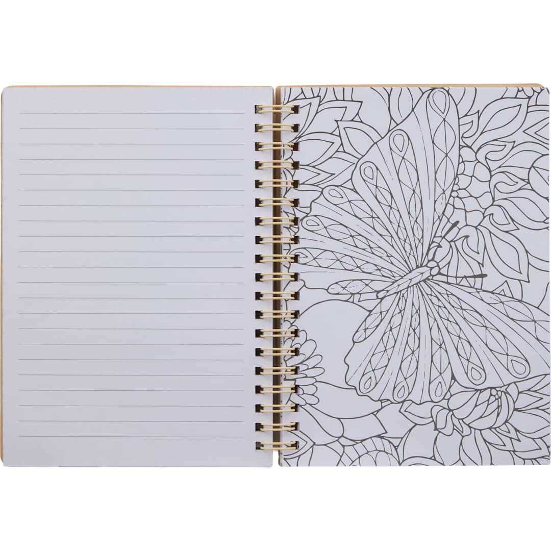 5" x 7" FSC® Mix Doodle Notebook with Markers? - SM-5346 Natural
