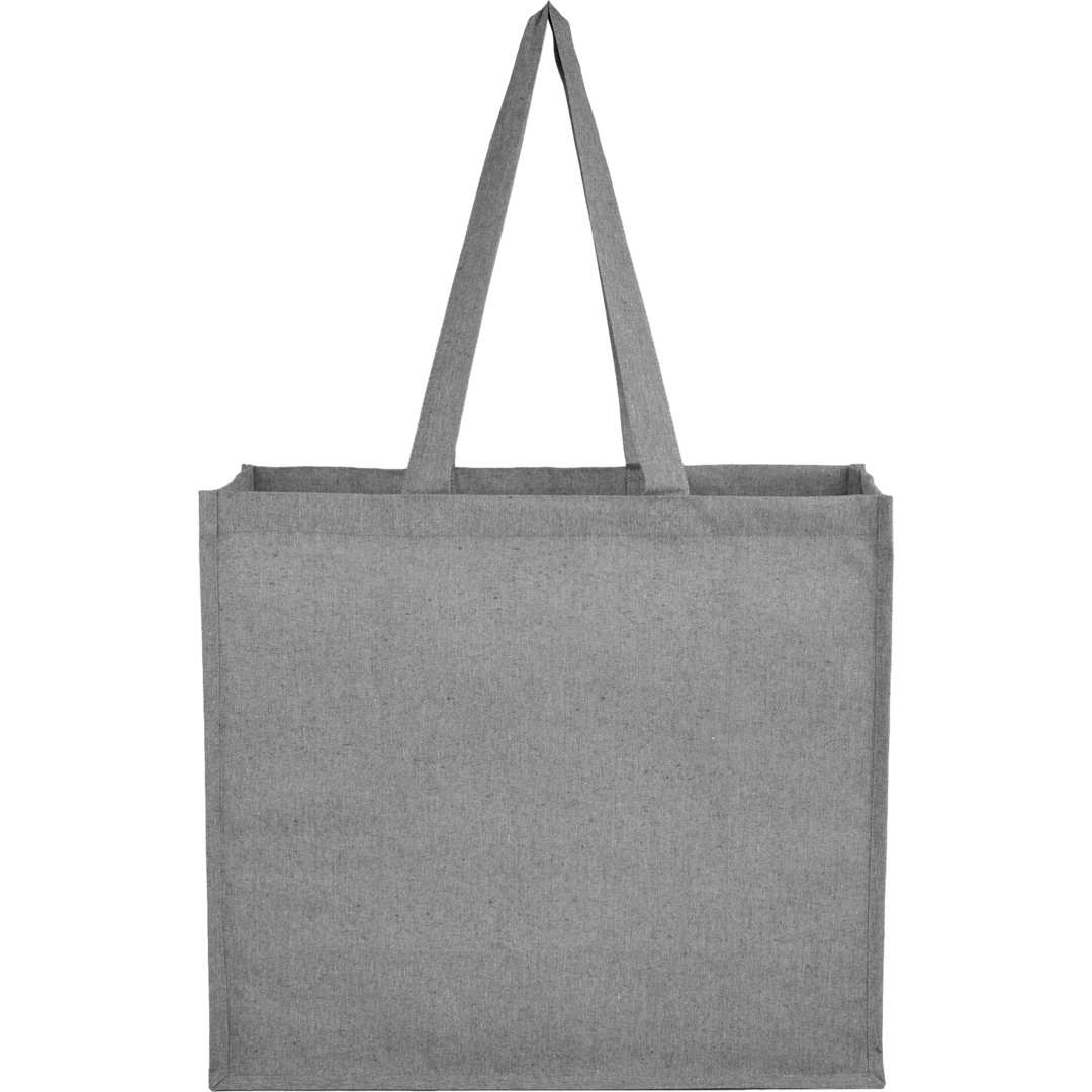 4oz Recycled Cotton Shopper Tote with Laminated - SM-5452 Gray