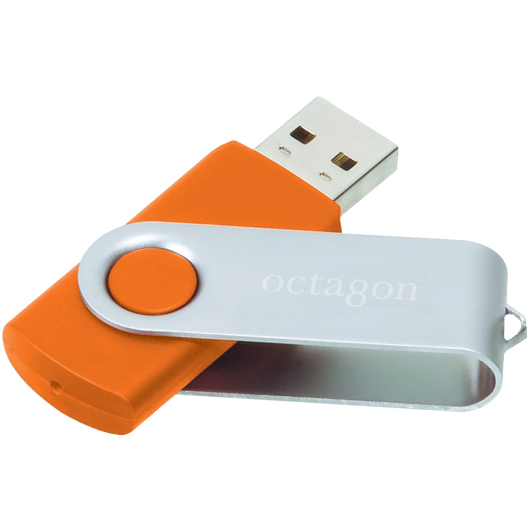 Rotate Flash Drive 8GB - 1690-53 Orange