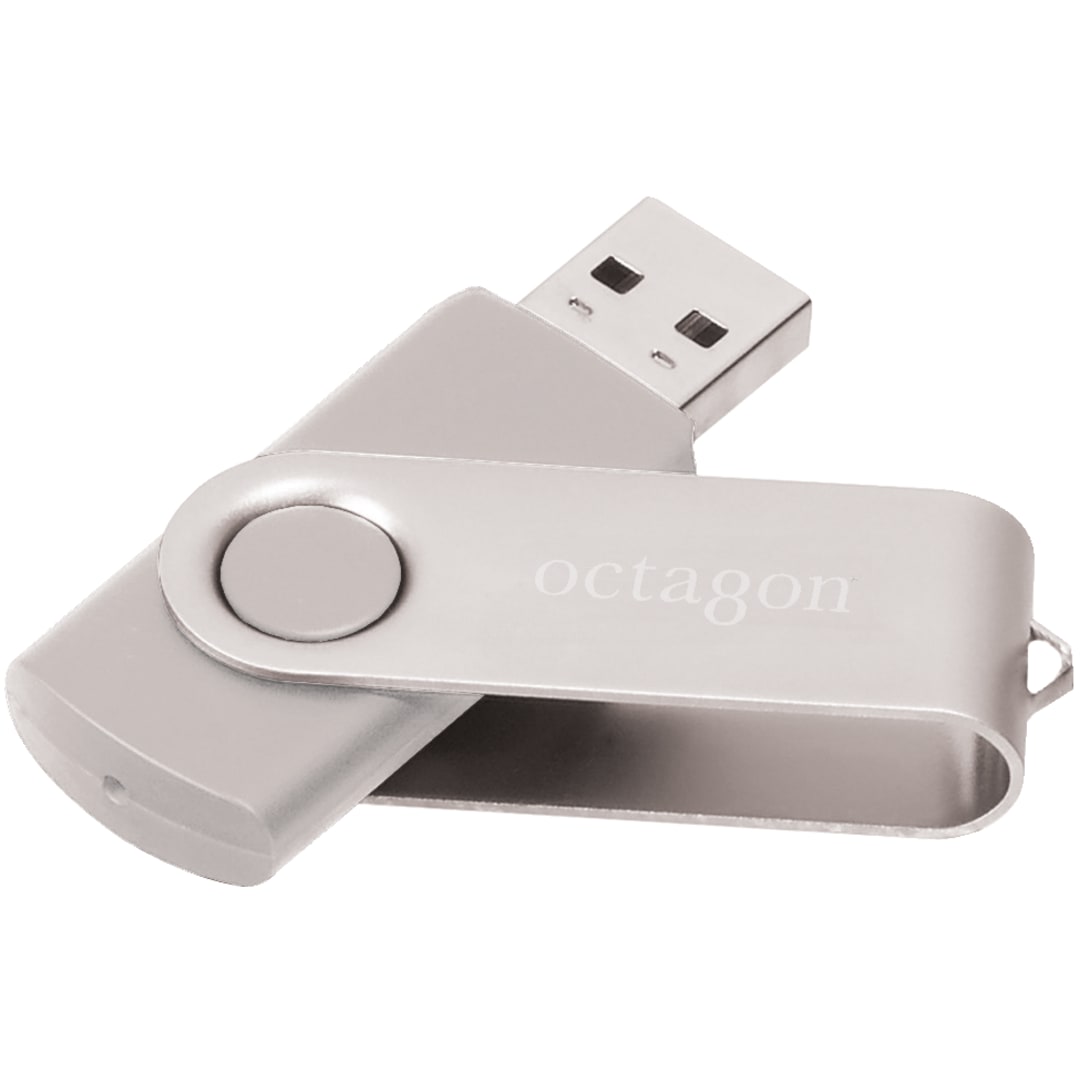Rotate Flash Drive 8GB - 1690-53 Silver