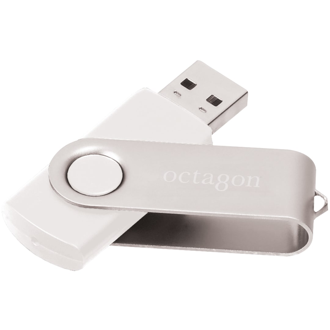 Rotate Flash Drive 8GB - 1690-53 White