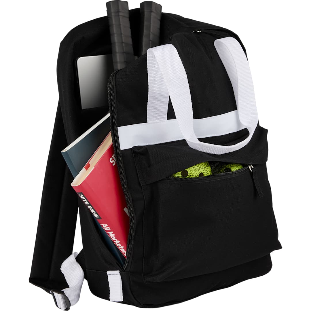 Varsity Recycled Backpack - SM-8221 Black