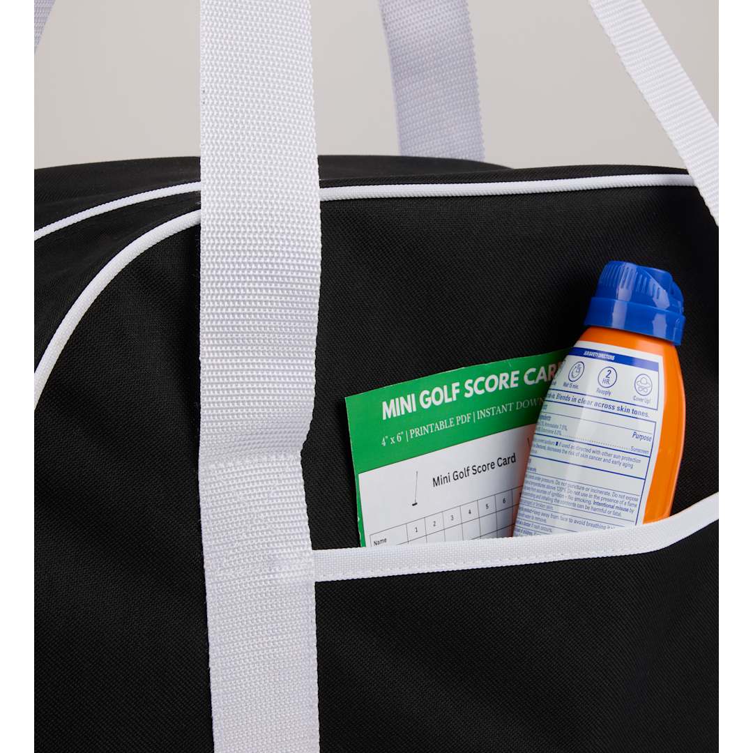 Varsity Sport Duffle Bag - SM-8222 Black