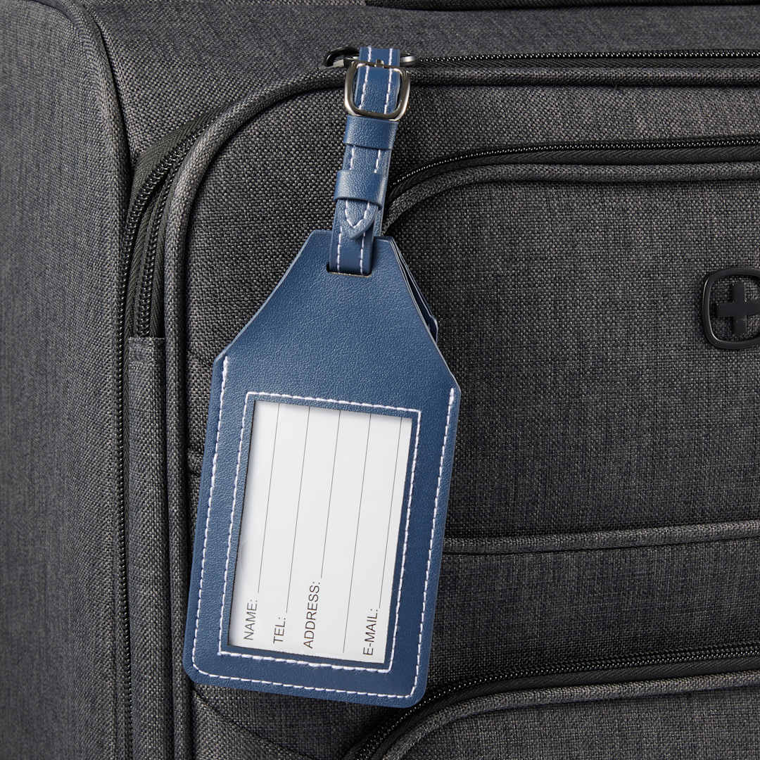 Wander & Roam Wander &amp; Roam Luggage Tag w/ Air Tag Holder - 1126-06 Blue