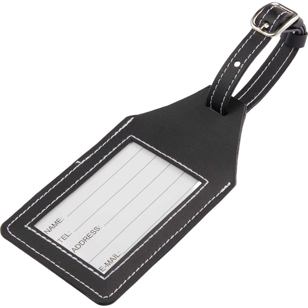 Wander & Roam Wander &amp; Roam Luggage Tag w/ Air Tag Holder - 1126-06 Black
