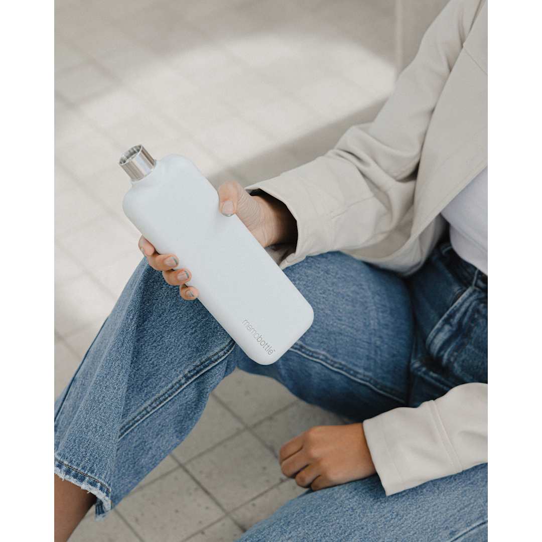 Memobottle SLIM Stainless Steel memobottle - 1606-12 White