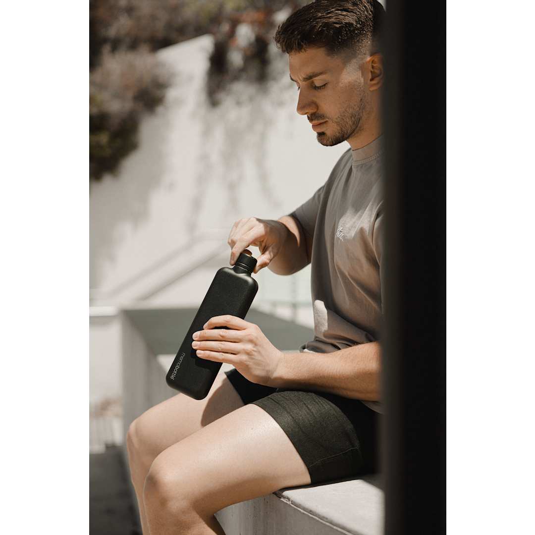 Memobottle SLIM Stainless Steel memobottle - 1606-12 Black