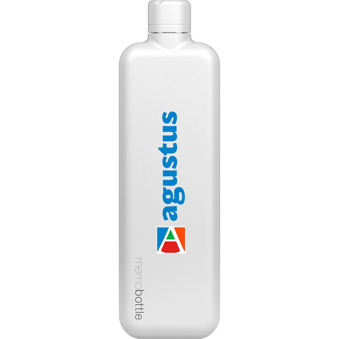 Memobottle SLIM Stainless Steel memobottle - 1606-12 White