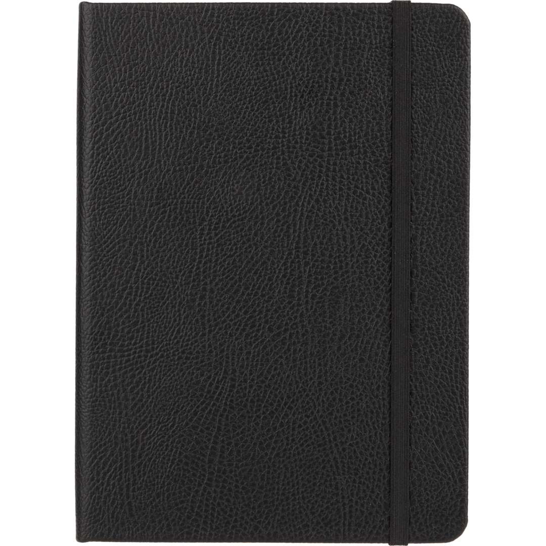 5” x 7” FSC® Recycled Pebble Hard Bound Journal - 2900-59 Black