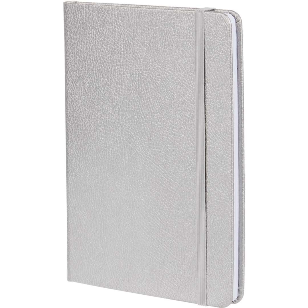 5” x 7” FSC® Recycled Pebble Hard Bound Journal - 2900-59 Silver