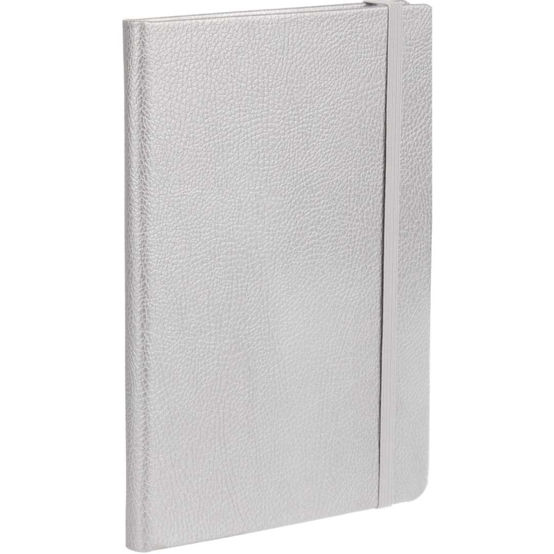 5” x 7” FSC® Recycled Pebble Hard Bound Journal - 2900-59 Silver
