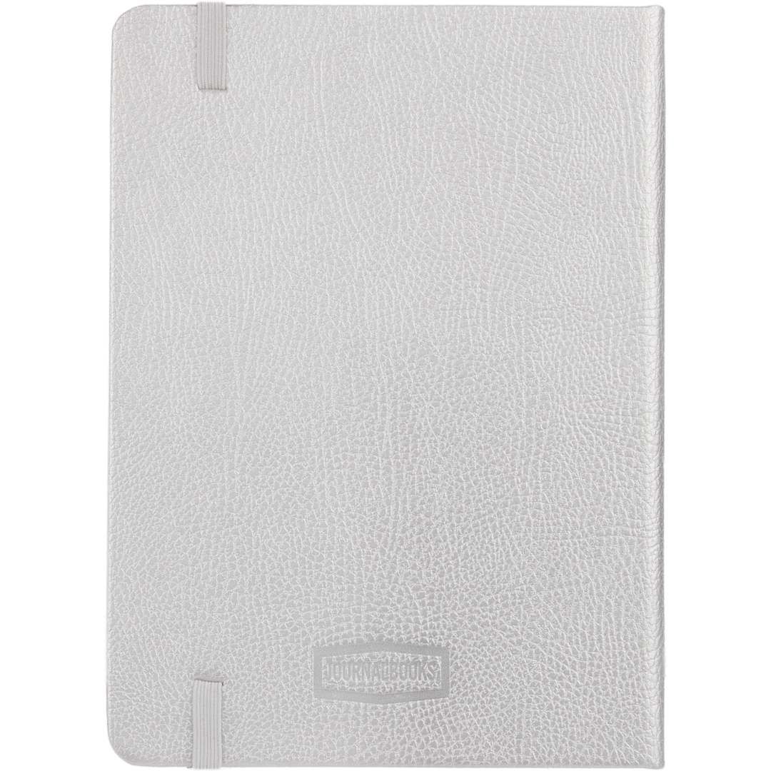 5” x 7” FSC® Recycled Pebble Hard Bound Journal - 2900-59 Silver