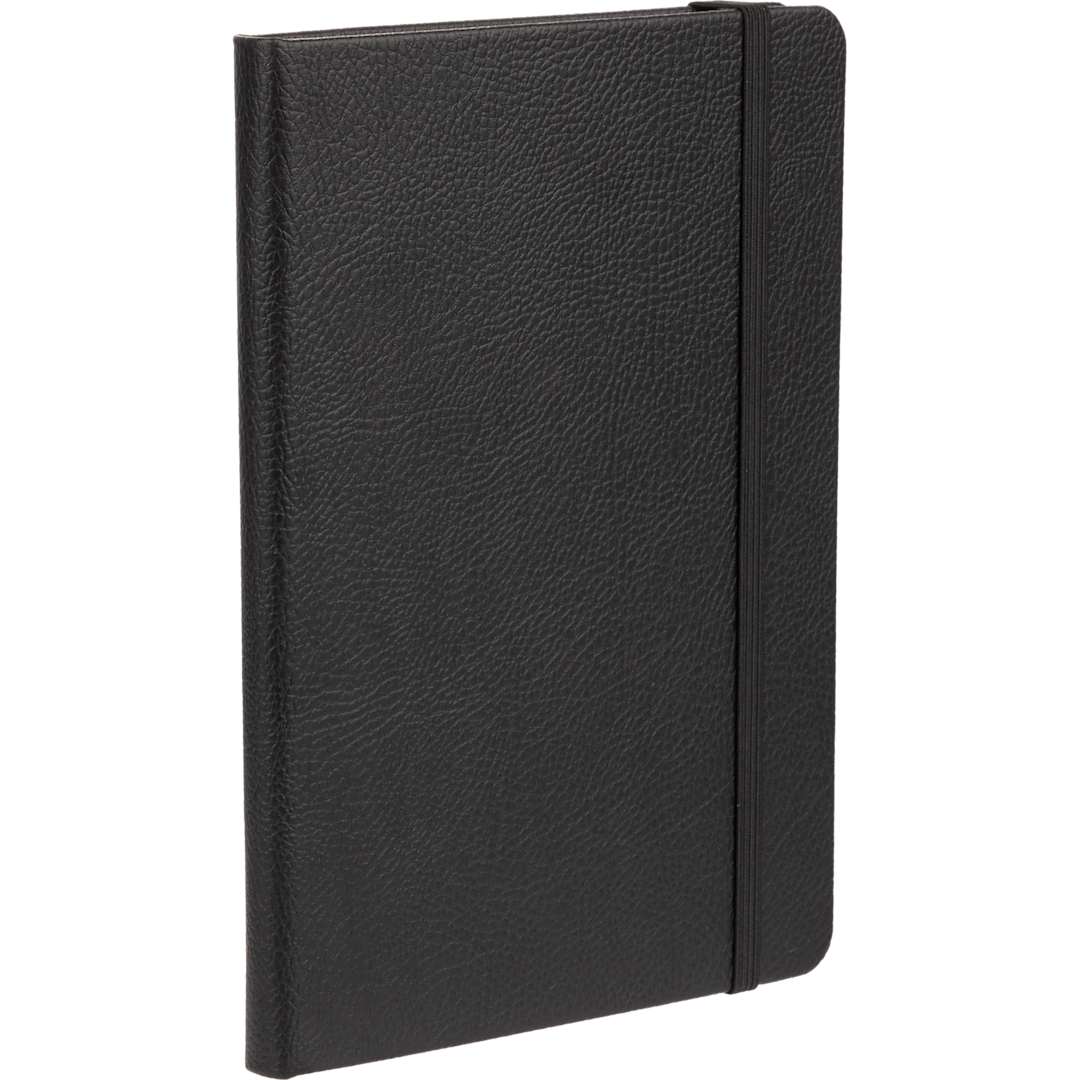 5” x 7” FSC® Recycled Pebble Hard Bound Journal - 2900-59 Black