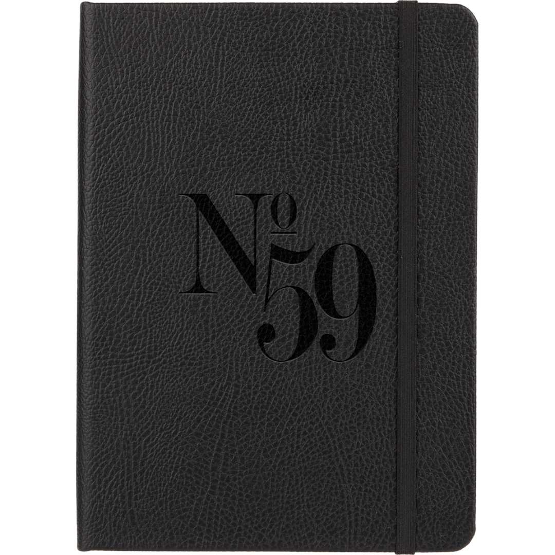5” x 7” FSC® Recycled Pebble Hard Bound Journal - 2900-59 Black