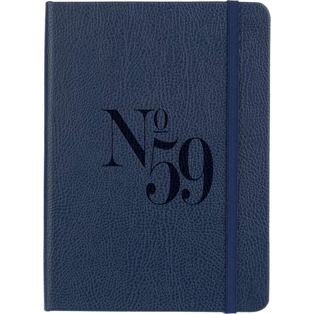 5” x 7” FSC® Recycled Pebble Hard Bound Journal - 2900-59 Blue