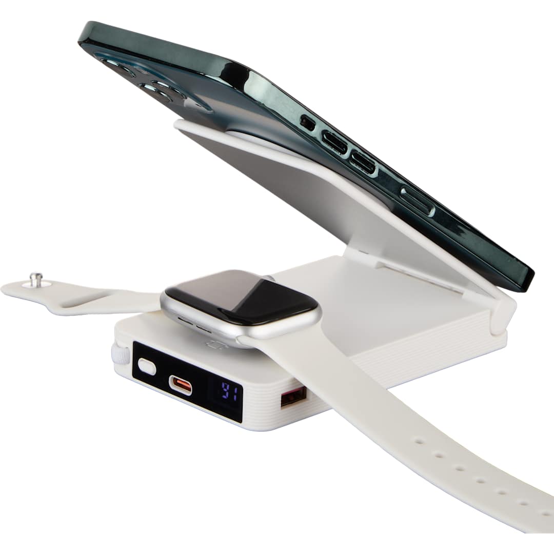 IPWR 10000 MagClick™ Powerbank and iWatch Charger - 7122-31 White