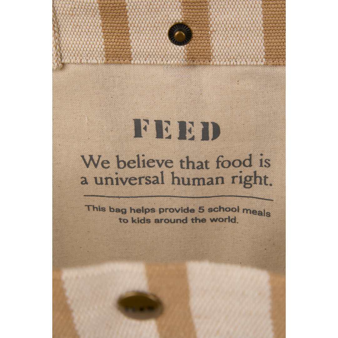 Feed FEED Striped Carry Tote - 7901-47 Natural