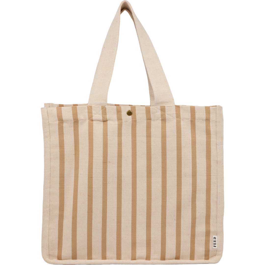 Feed FEED Striped Carry Tote - 7901-47 Natural