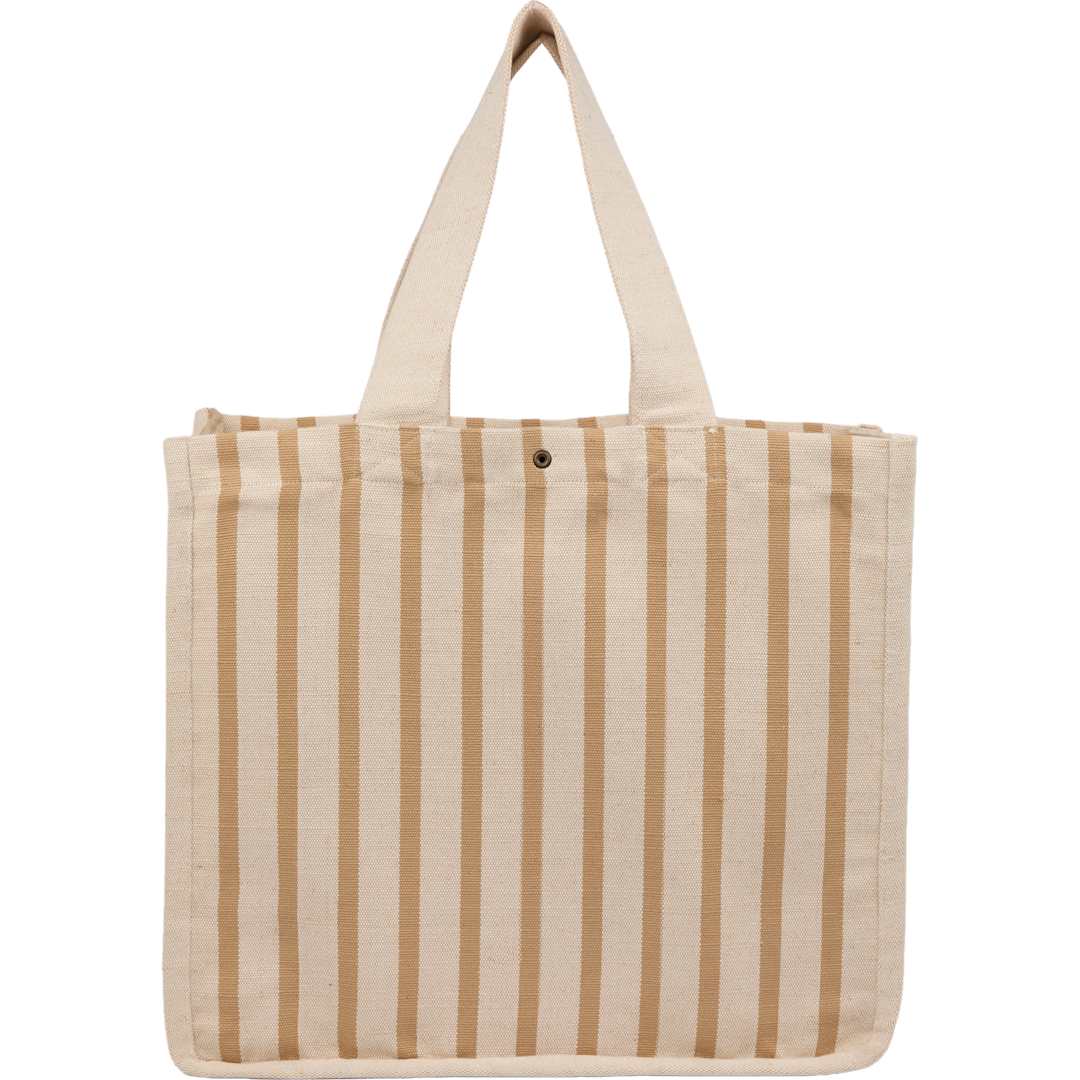 Feed FEED Cotton and Jute Striped Tote - 7901-47 Natural