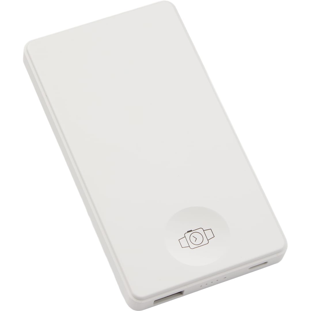 4000mAh MagClick™ PowerBank with iWatch Charger - SM-2854 White