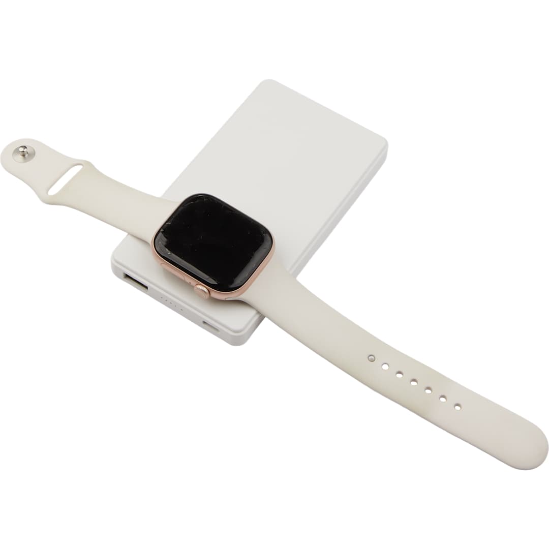 4000mAh MagClick™ PowerBank with iWatch Charger - SM-2854 White
