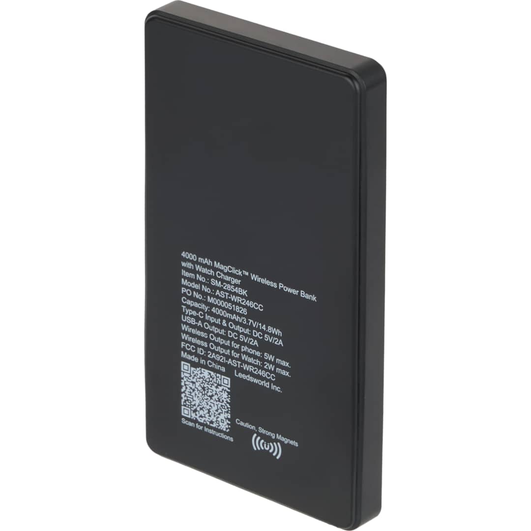  4000mAh MagClick™ PowerBank with iWatch Charger - SM-2854