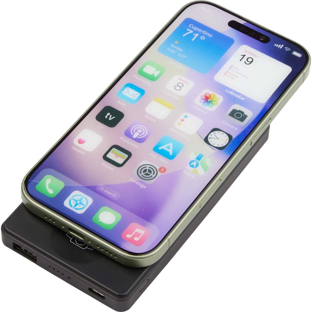 4000mAh MagClick™ PowerBank with iWatch Charger - SM-2854 Black