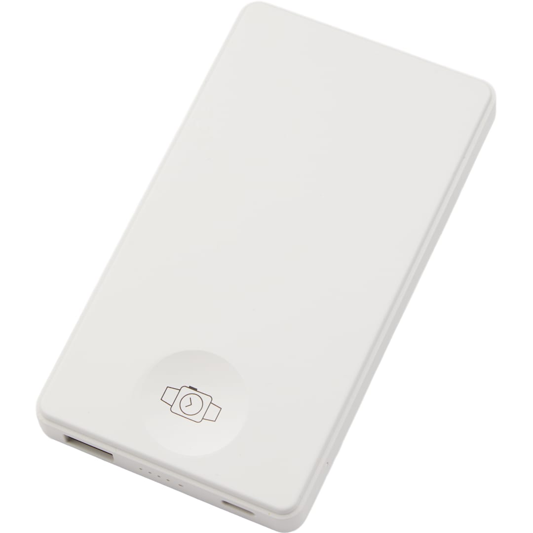 4000mAh MagClick™ PowerBank with iWatch Charger - SM-2854 White