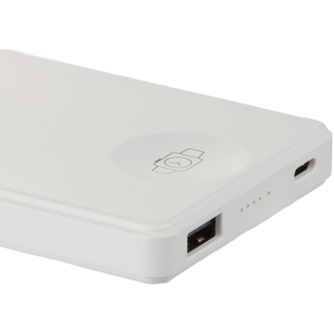 Bullet 4000mAh MagClick™ PowerBank with iWatch Charger - SM-2854 White