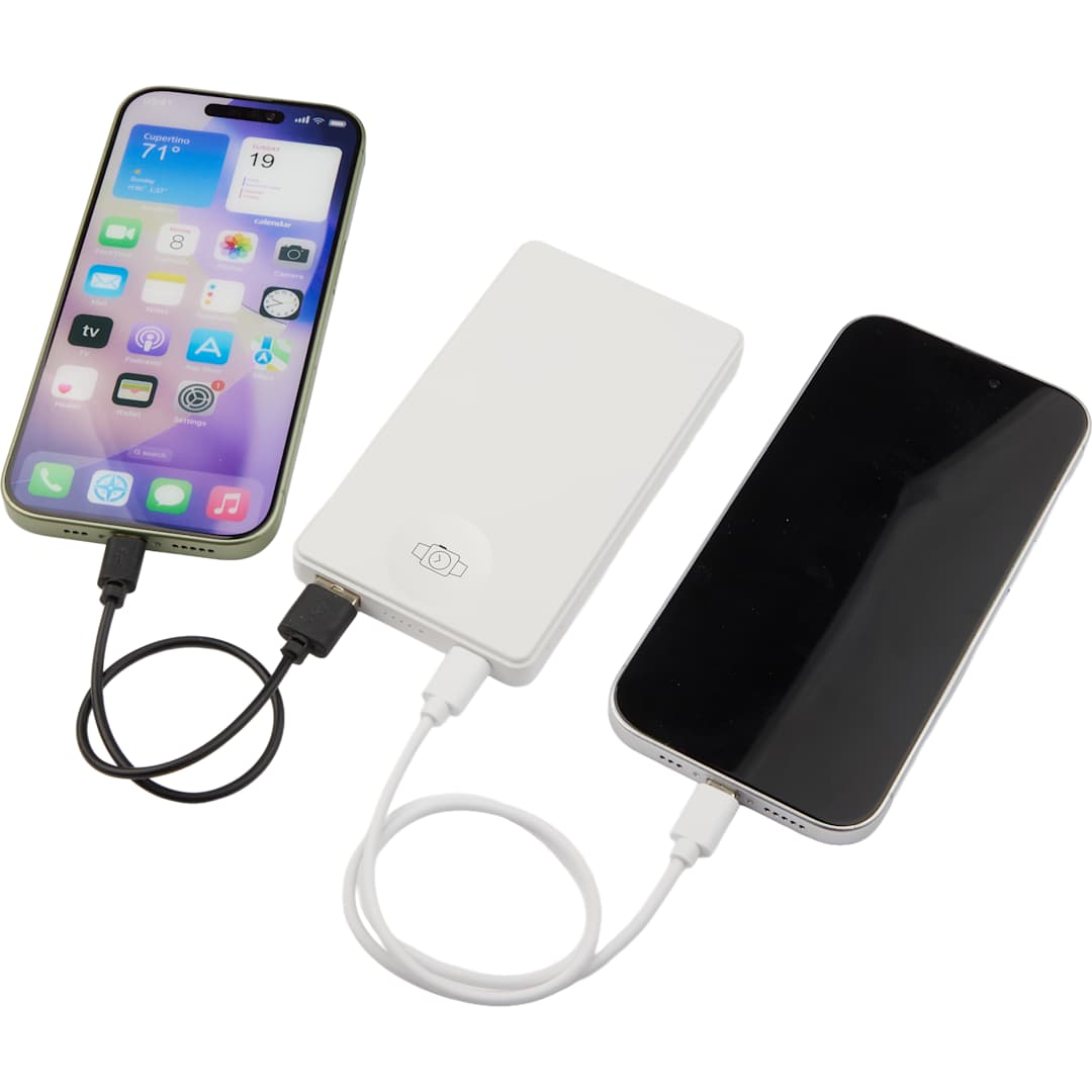 Bullet 4000mAh MagClick™ PowerBank with iWatch Charger - SM-2854 White