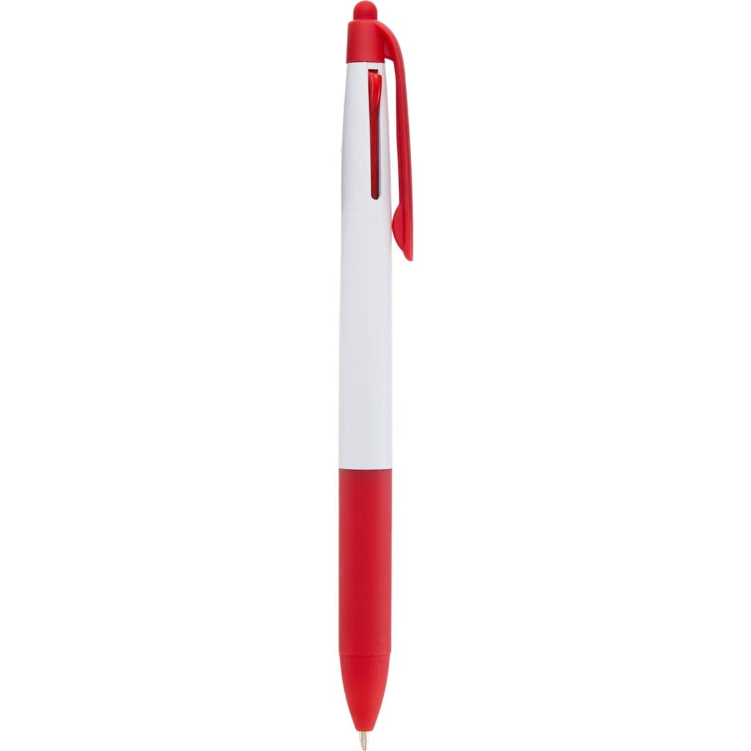 Tri-Color Ink Recycled Stylus Pen - SM-5324 Red