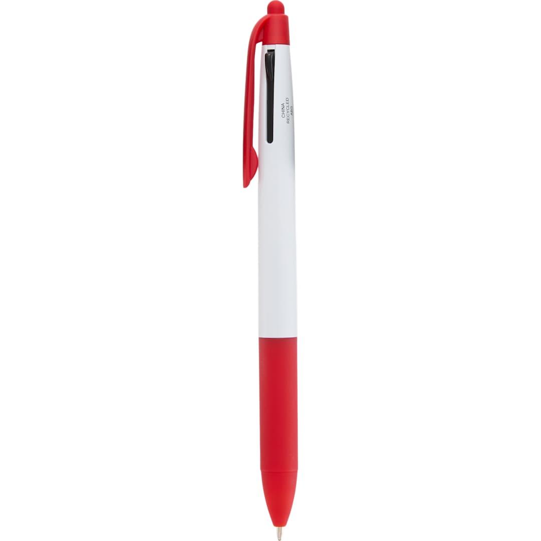 Tri-Color Ink Recycled Stylus Pen - SM-5324 Red