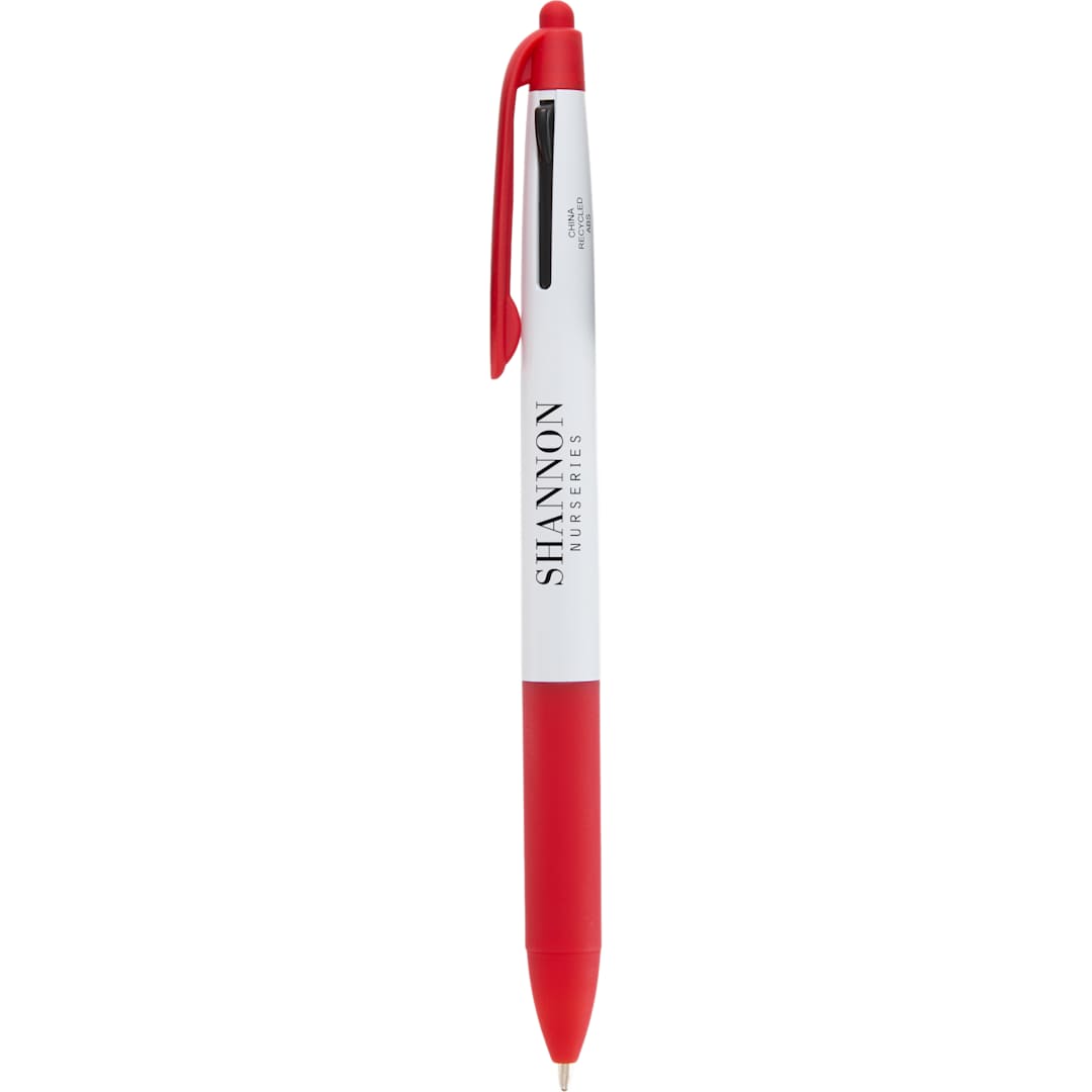 Tri-Color Ink Recycled Stylus Pen - SM-5324 Red