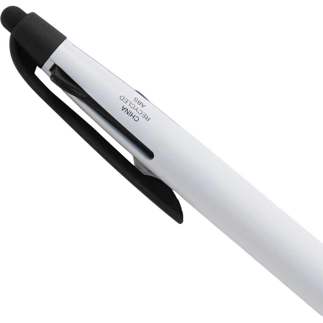 Tri-Color Ink Recycled Stylus Pen - SM-5324 Black