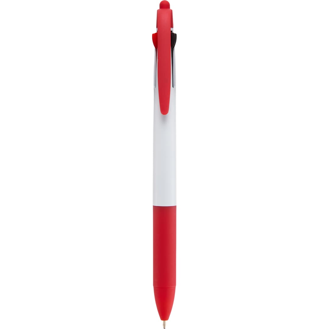 Tri-Color Ink Recycled Stylus Pen - SM-5324 Red