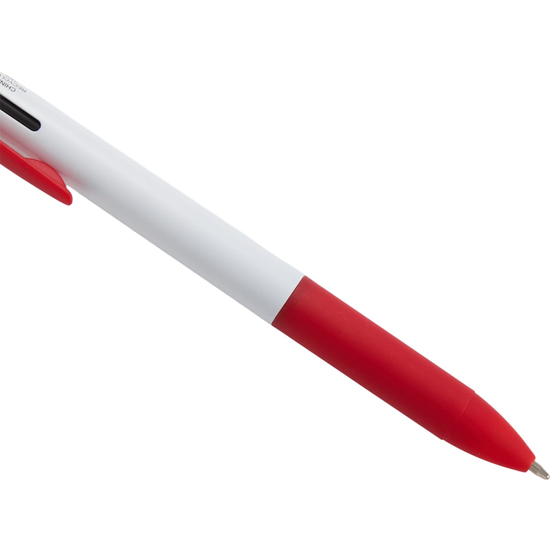 Tri-Color Ink Recycled Stylus Pen - SM-5324 Red