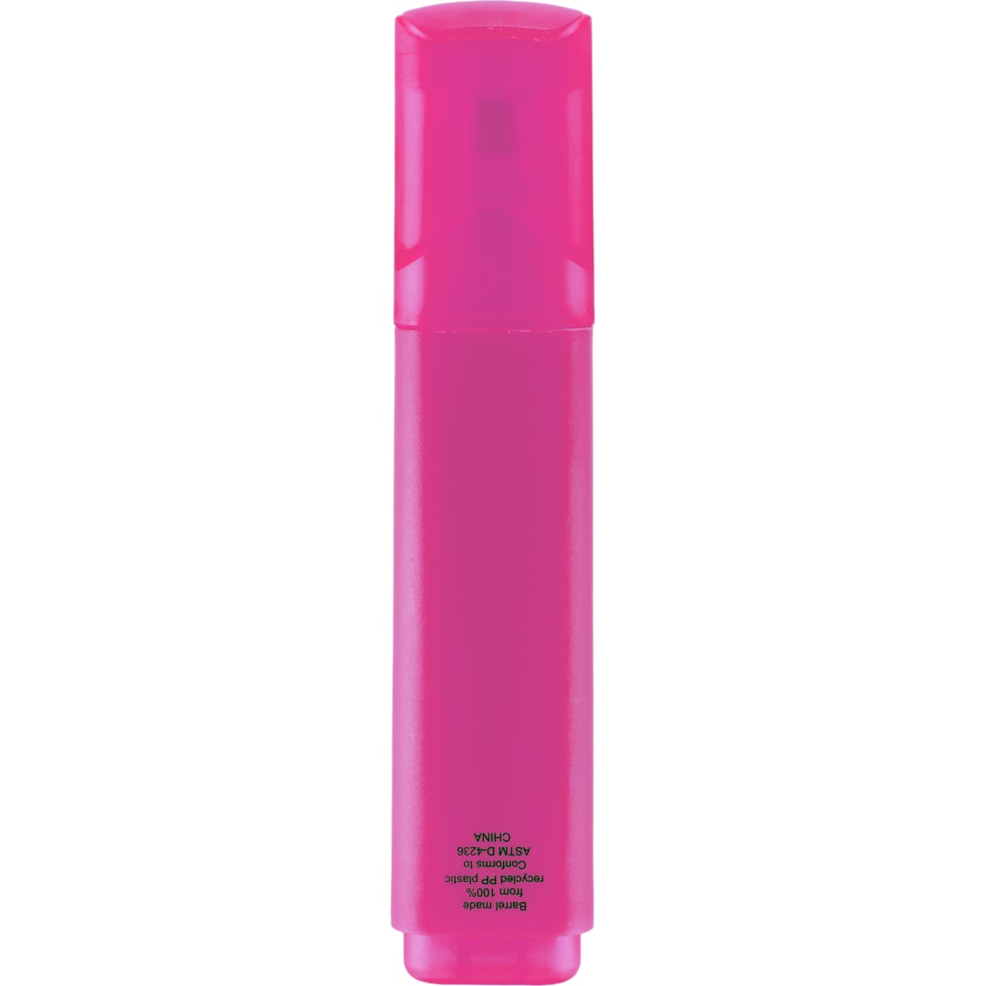 Bullet Jumbo Recycled Highlighter - SM-5327 Pink