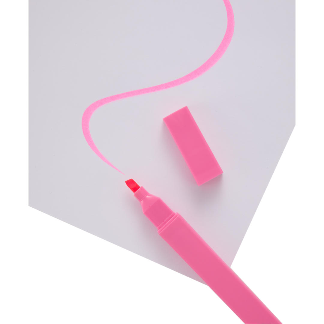 4-Piece Square Recycled Highlighter Set - SM-5328 Natural